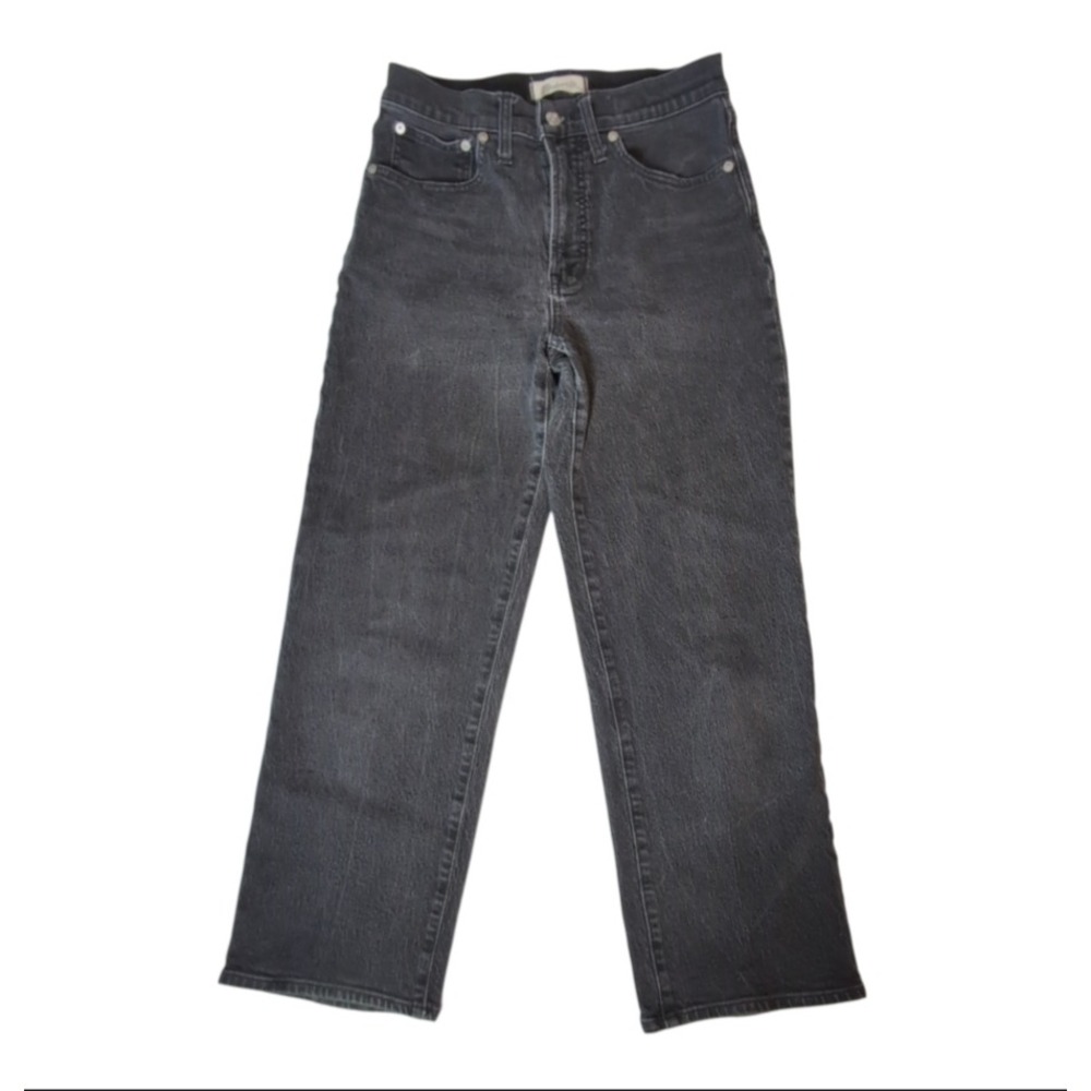 Madewell The Perfect Vintage Wide-Leg Jean Women 27P Faded Black High Rise